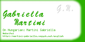 gabriella martini business card